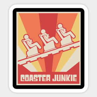 Roller Coaster Theme Park Thrill Ride Sticker